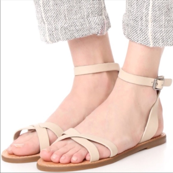 Madewell- Boardwalk ankle wrap sandal - Picture 2 of 4